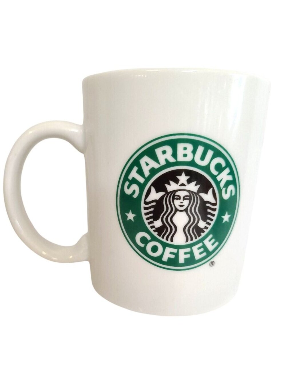 Starbucks 4" Coffee Mug 12oz Older Siren Logo Two Sides & Bottom NO DATE